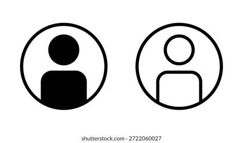Benutzerkennzeichen für Apps und Websites. Personenzeichen und -symbol. Menschen-Symbol. 