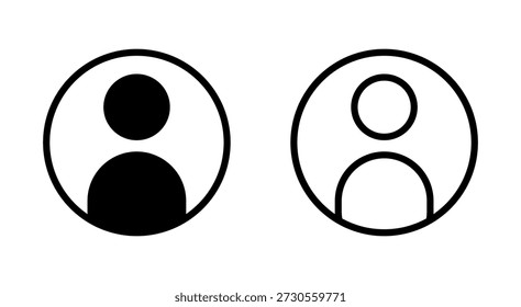 Benutzerkennzeichen für Apps und Websites. Personenzeichen und -symbol. Menschen-Symbol. 
