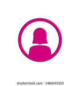user icon, symbol design template 