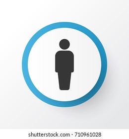 User Icon Symbol. Premium Quality Isolated Member Element In Trendy Style.
