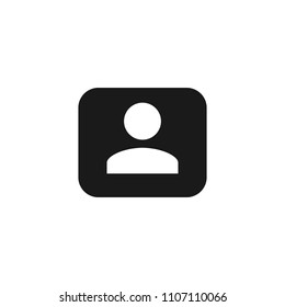 User icon. User symbol for your web design. User Icon in trendy flat style isolated on grey background. People icon vector