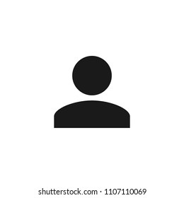 User icon. User symbol for your web design. User Icon in trendy flat style isolated on grey background. People icon vector