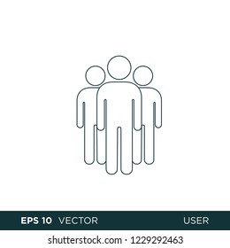 user icon teamwork icon symbol logo template