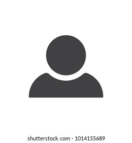 User Icon in trendy flat style isolated on grey background. User symbol for your web site design, logo, app, UI. Vector illustration, EPS10.