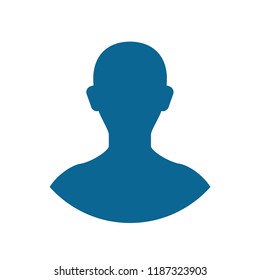 User Icon in trendy flat style. User silhouette symbol for your web site design, logo, app, UI