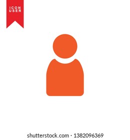 User Icon in trendy flat style isolated on white background. User silhouette symbol for your web site design, logo, app, UI. Vector illustration, EPS10. - Vector
