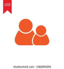 User Icon in trendy flat style isolated on white background. User silhouette symbol for your web site design, logo, app, UI. Vector illustration, EPS10. - Vector
