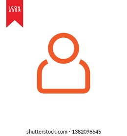 User Icon in trendy flat style isolated on white background. User silhouette symbol for your web site design, logo, app, UI. Vector illustration, EPS10. - Vector
