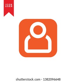 User Icon in trendy flat style isolated on white background. User silhouette symbol for your web site design, logo, app, UI. Vector illustration, EPS10. - Vector

