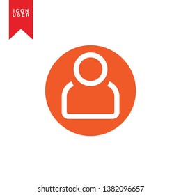 User Icon in trendy flat style isolated on white background. User silhouette symbol for your web site design, logo, app, UI. Vector illustration, EPS10. - Vector
