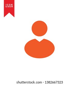 User Icon in trendy flat style isolated on white background. User silhouette symbol for your web site design, logo, app, UI. Vector illustration, EPS10. - Vector
