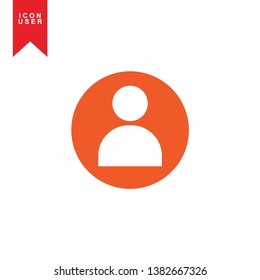 User Icon in trendy flat style isolated on white background. User silhouette symbol for your web site design, logo, app, UI. Vector illustration, EPS10. - Vector
