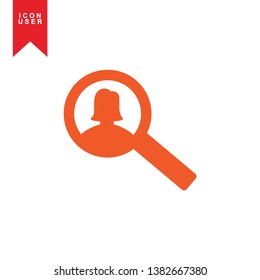 User Icon in trendy flat style isolated on white background. User silhouette symbol for your web site design, logo, app, UI. Vector illustration, EPS10. - Vector
