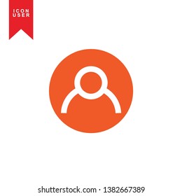 User Icon in trendy flat style isolated on white background. User silhouette symbol for your web site design, logo, app, UI. Vector illustration, EPS10. - Vector

