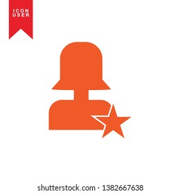 User Icon in trendy flat style isolated on white background. User silhouette symbol for your web site design, logo, app, UI. Vector illustration, EPS10. - Vector
