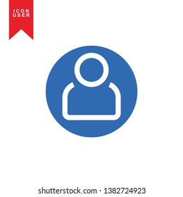 User Icon in trendy flat style isolated on white background. User silhouette symbol for your web site design, logo, app, UI. Vector illustration, EPS10. - Vector
