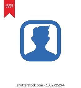 User Icon in trendy flat style isolated on white background. User silhouette symbol for your web site design, logo, app, UI. Vector illustration, EPS10. - Vector
