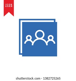 User Icon in trendy flat style isolated on white background. User silhouette symbol for your web site design, logo, app, UI. Vector illustration, EPS10. - Vector
