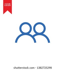 User Icon in trendy flat style isolated on white background. User silhouette symbol for your web site design, logo, app, UI. Vector illustration, EPS10. - Vector
