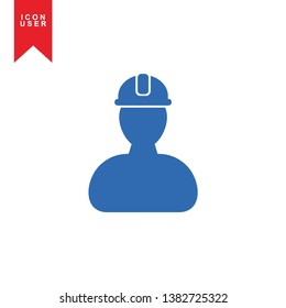 User Icon in trendy flat style isolated on white background. User silhouette symbol for your web site design, logo, app, UI. Vector illustration, EPS10. - Vector
