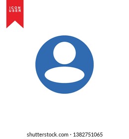 User Icon in trendy flat style isolated on white background. User silhouette symbol for your web site design, logo, app, UI. Vector illustration, EPS10. - Vector
