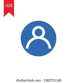 User Icon in trendy flat style isolated on white background. User silhouette symbol for your web site design, logo, app, UI. Vector illustration, EPS10. - Vector
