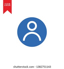 User Icon in trendy flat style isolated on white background. User silhouette symbol for your web site design, logo, app, UI. Vector illustration, EPS10. - Vector
