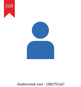 User Icon in trendy flat style isolated on white background. User silhouette symbol for your web site design, logo, app, UI. Vector illustration, EPS10. - Vector
