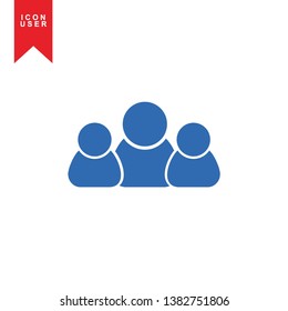 User Icon in trendy flat style isolated on white background. User silhouette symbol for your web site design, logo, app, UI. Vector illustration, EPS10. - Vector
