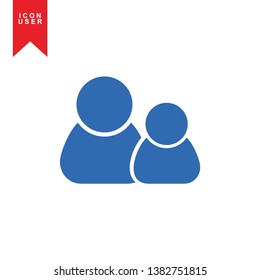 User Icon in trendy flat style isolated on white background. User silhouette symbol for your web site design, logo, app, UI. Vector illustration, EPS10. - Vector

