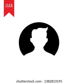 User Icon in trendy flat style isolated on white background. User silhouette symbol for your web site design, logo, app, UI. Vector illustration, EPS10. - Vector
