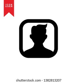 User Icon in trendy flat style isolated on white background. User silhouette symbol for your web site design, logo, app, UI. Vector illustration, EPS10. - Vector
