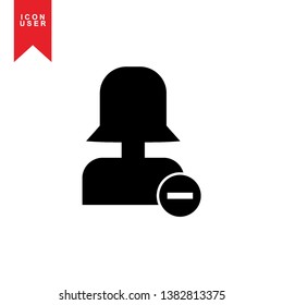 User Icon in trendy flat style isolated on white background. User silhouette symbol for your web site design, logo, app, UI. Vector illustration, EPS10. - Vector

