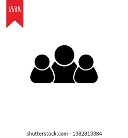 User Icon in trendy flat style isolated on white background. User silhouette symbol for your web site design, logo, app, UI. Vector illustration, EPS10. - Vector
