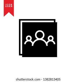 User Icon in trendy flat style isolated on white background. User silhouette symbol for your web site design, logo, app, UI. Vector illustration, EPS10. - Vector
