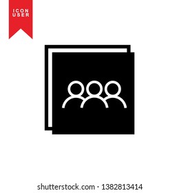 User Icon in trendy flat style isolated on white background. User silhouette symbol for your web site design, logo, app, UI. Vector illustration, EPS10. - Vector
