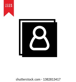 User Icon in trendy flat style isolated on white background. User silhouette symbol for your web site design, logo, app, UI. Vector illustration, EPS10. - Vector
