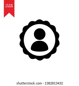 User Icon in trendy flat style isolated on white background. User silhouette symbol for your web site design, logo, app, UI. Vector illustration, EPS10. - Vector
