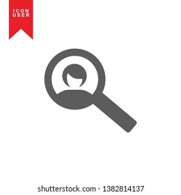 User Icon in trendy flat style isolated on white background. User silhouette symbol for your web site design, logo, app, UI. Vector illustration, EPS10. - Vector
