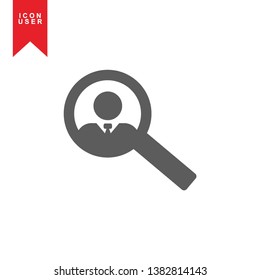 User Icon in trendy flat style isolated on white background. User silhouette symbol for your web site design, logo, app, UI. Vector illustration, EPS10. - Vector
