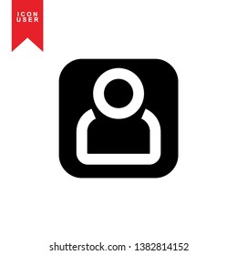 User Icon in trendy flat style isolated on white background. User silhouette symbol for your web site design, logo, app, UI. Vector illustration, EPS10. - Vector

