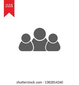 User Icon in trendy flat style isolated on white background. User silhouette symbol for your web site design, logo, app, UI. Vector illustration, EPS10. - Vector

