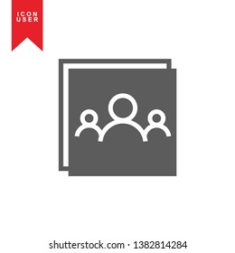 User Icon in trendy flat style isolated on white background. User silhouette symbol for your web site design, logo, app, UI. Vector illustration, EPS10. - Vector
