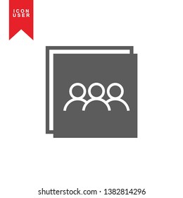 User Icon in trendy flat style isolated on white background. User silhouette symbol for your web site design, logo, app, UI. Vector illustration, EPS10. - Vector
