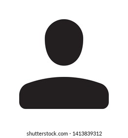 User icon in trendy flat style design. Vector graphic illustration. Suitable for website design, logo, app, and ui. EPS 10.