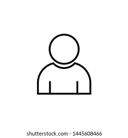 User Icon in trendy flat style isolated on grey background. User silhouette symbol for your web site design, logo, app, UI. Vector illustration, EPS10.