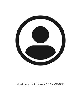 User Icon in trendy flat style isolated on grey background. User symbol for your web site design, logo, app, UI. Vector illustration,