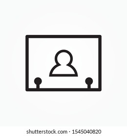User Icon in trendy flat style. User silhouette symbol for your web site design, logo, app, UI. Vector illustration.