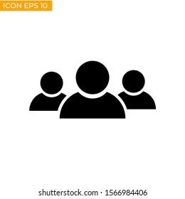 User Icon in trendy flat style isolated on grey background. User silhouette symbol for your web site design, logo, app, UI. Vector illustration, EPS10.people icon vector design template