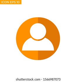 User Icon in trendy flat style isolated on grey background. User silhouette symbol for your web site design, logo, app, UI. Vector illustration, EPS10.people icon vector design template